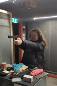 Cristina beim Training